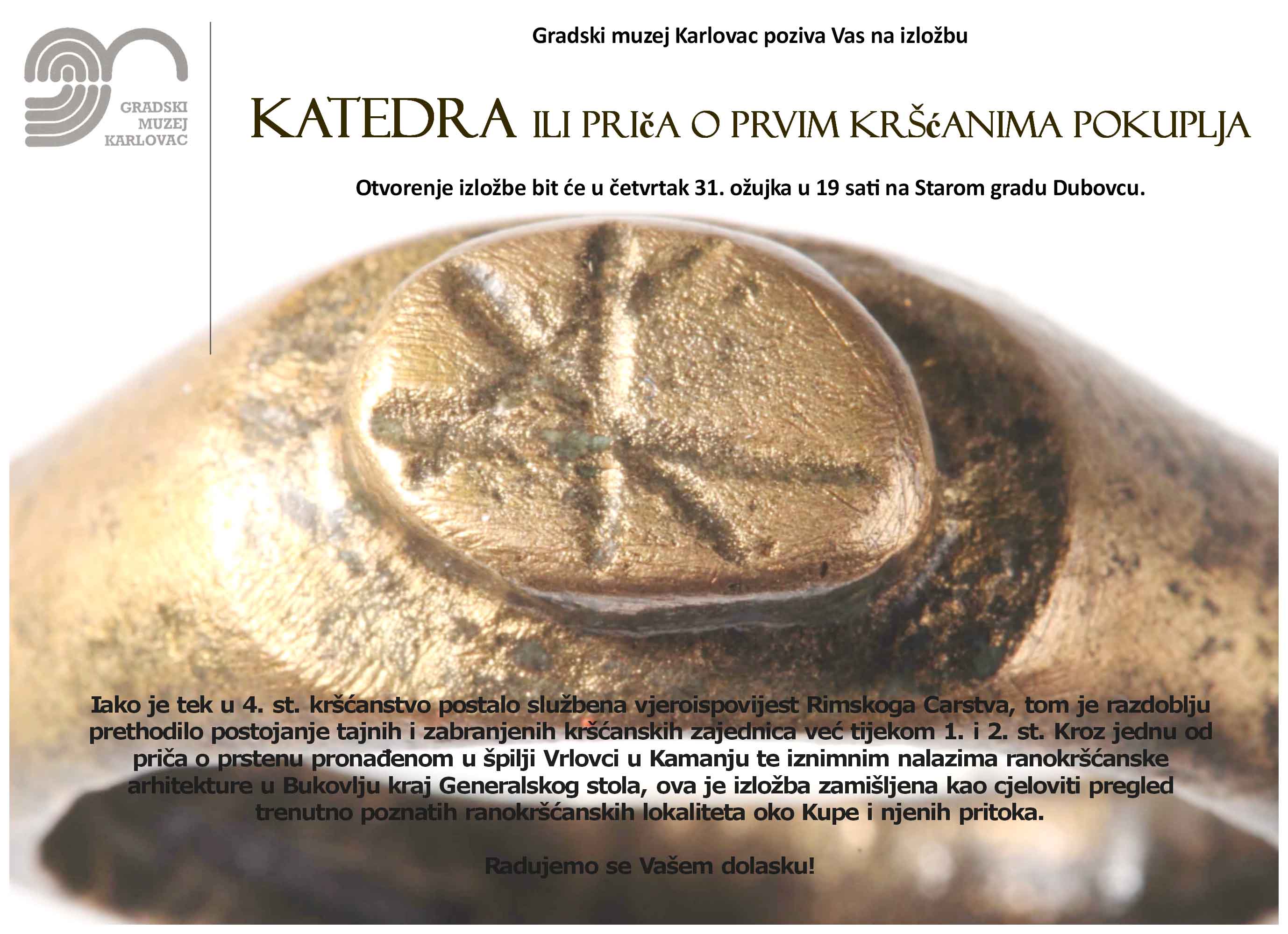 pozivnica za izložbu KATEDRA